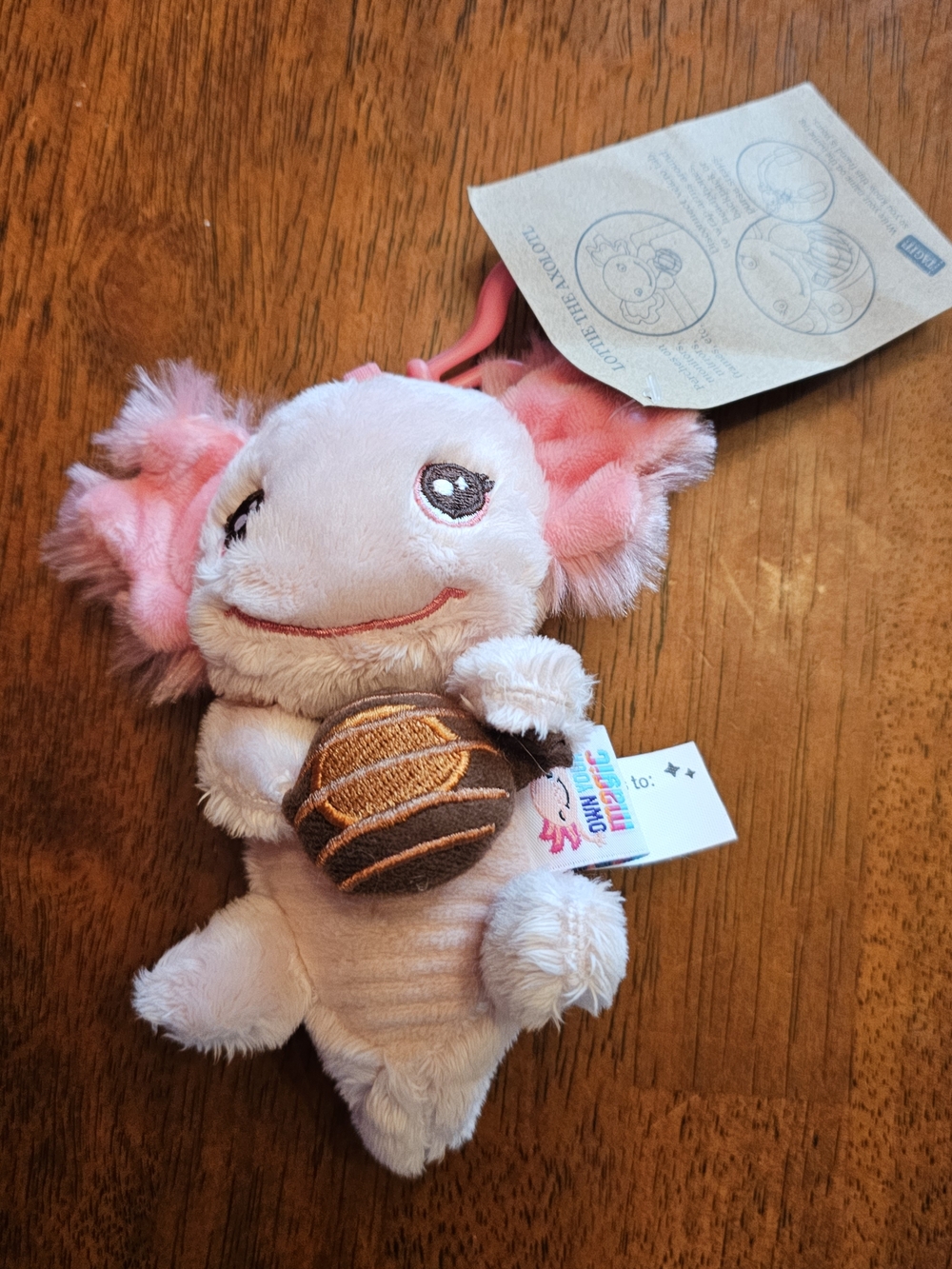 Girl Scout Cookie Award Little Brownie Bakers Lottie the Axolotl Mini Plush -New